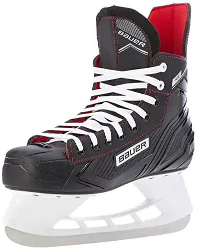 Schlittschuhe Bauer Herren Eishockey NS Senior, schwarz/rot, 42 EU