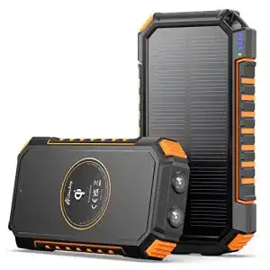 Solar-Powerbank Hiluckey Wireless Solar Powerbank 26800mAh
