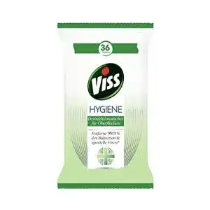 Flächen-Desinfektionstücher Viss Hygiene 36 Tücher, 1 x Packung