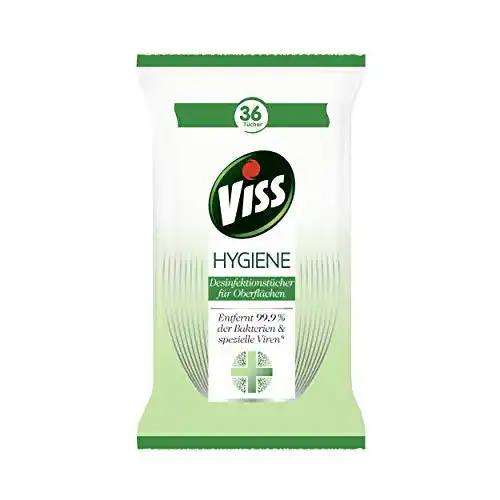 Flächen-Desinfektionstücher Viss Hygiene 36 Tücher, 1 x Packung