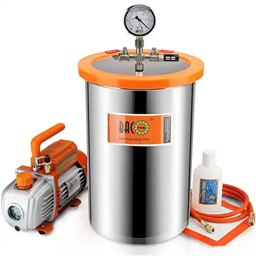 Vakuumkammer BACOENG 19L mit 85L/Min Einstufig