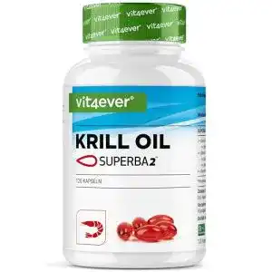 Krillöl Vit4ever Krill Öl, 135 Kapseln, Premium: Antarktis