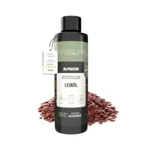 Leinöl für Hunde alphazoo Premium Leinöl 250ml, Natürlich Rein