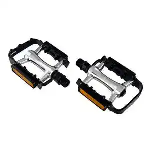 MTB Pedale Wellgo Pedale mit Reflektor, versiegeltes Kugellager