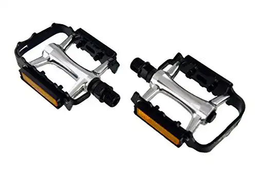 MTB Pedale Wellgo Pedale mit Reflektor, versiegeltes Kugellager