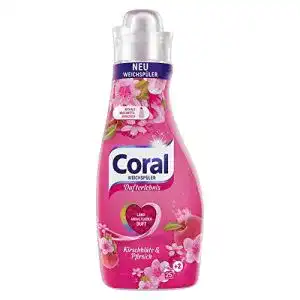 Weichspüler Coral Dufterlebnis Kirschblüte und Pfirsich 25 + 2 WL