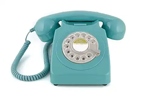 Wählscheiben-Telefon GPO 746ROTARYBLU Retro, 70er Jahre