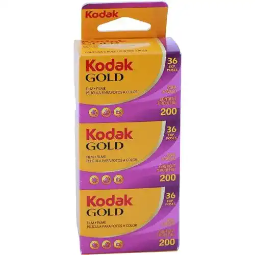 35mm-Film KODAK GB135-36 Gold 200 Folie, Vertikalverpackung, 3 Stück