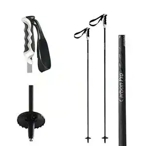 Komperdell-Skistöcke Komperdell Alpin Skistock Carbon Black