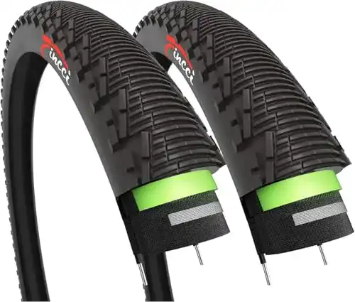 Fahrradreifen (26 Zoll) Fincci Paar 26 x 1,95 Zoll 53-559 Slick