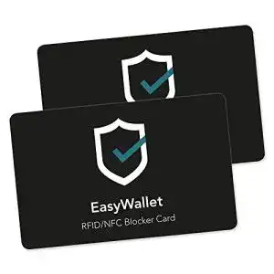 RFID-Schutzkarte EasyWallet RFID Blocker Karte extra dünn, 2 St.