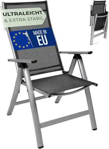 Alu-Klappsessel Homeoutfit24 Sun Garden Premium Line 1er Set