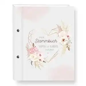 Stammbuch Stammbuchshop der Familie personalisiert Love Story