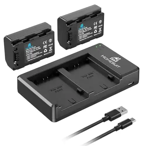 Sony-Akkus Homesuit NP-FZ100 Kamera Ersatz Akku 2280 mAh