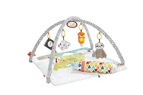 Krabbeldecke mit Spielbogen Fisher-Price HBB74, 5 Sinne