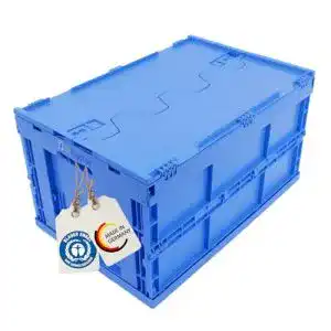 Klappbox DieKlappbox MIT DECKEL 61 Liter, stabile 60x40x33cm
