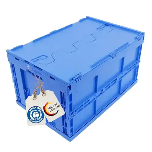 Klappbox DieKlappbox MIT DECKEL 61 Liter, stabile 60x40x33cm