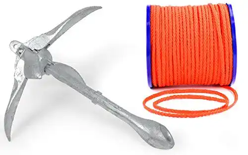 Klappanker wellenshop Klapp-Anker 3,2 kg + Ankerleine 15 m