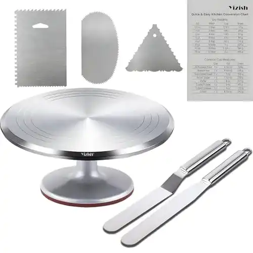 Tortendrehteller Yizish Tortenplatte Drehbar Aluminiumlegierung