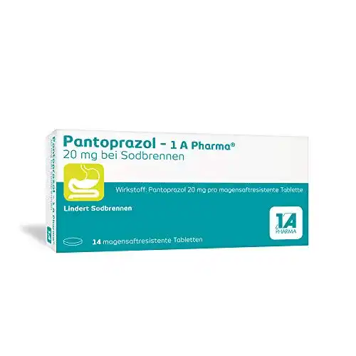 Pantoprazol 1A PHARMA, 20 mg bei Sodbrennen, 14 Tabletten