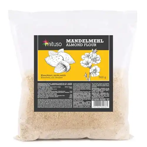 Mandelmehl MeaVita mituso, naturbelassen, blanchiert, 500g