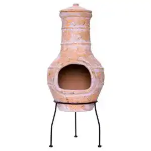 Aztekenofen Nexos Terrassenofen Gartenkamin Terracotta 85 cm