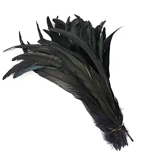 Fasanenfedern Yalulu 20 Stück 30-35 cm Größere Natur Feder Hahn