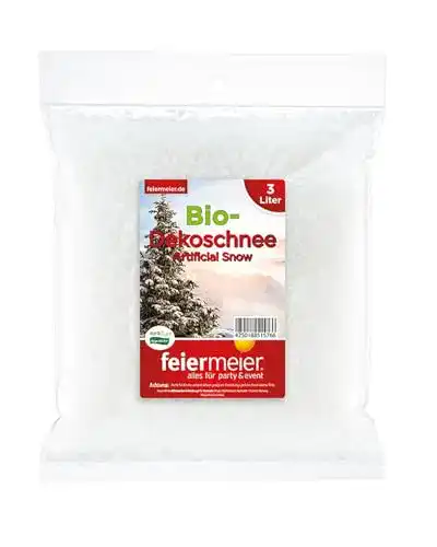 Kunstschnee feiermeier Schnee im Beutel 3Liter Dekoschnee Bio