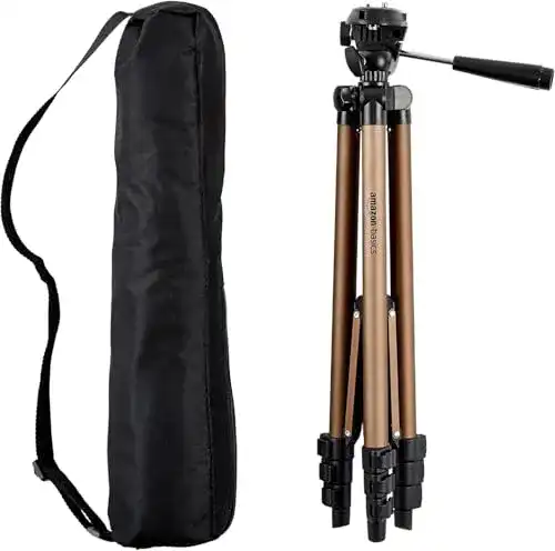 Stativ Amazon Basics, Leichtes Kamera-Dreibein mit Tasche