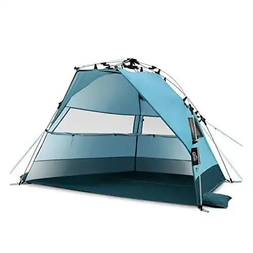 Strandmuschel Qeedo Quick Bay , UV-Schutz (UV80), Strandzelt