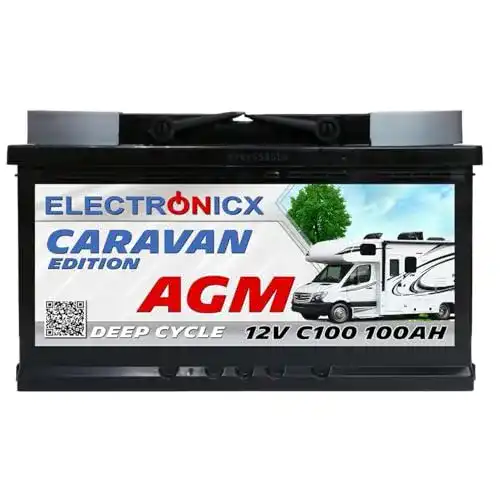 AGM-Batterie 100Ah Electronicx Caravan Edition