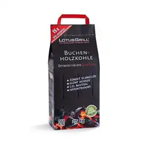 Grillkohle LotusGrill Buchen-Holzkohle 2,5 kg