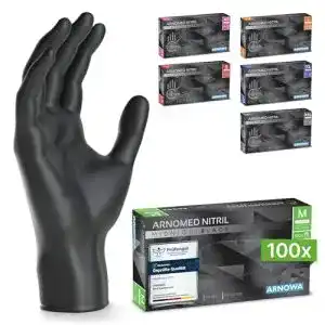 Küchenhandschuhe ARNOMED Einweghandschuhe schwarz