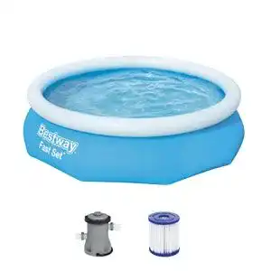 Gartenpool Bestway Fast Set Pool Set 305×76 cm, mit Filterpumpe
