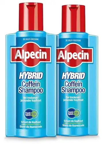 Alpecin Alpecin Hybrid Coffein-Shampoo XXL, 2 x 375 ml