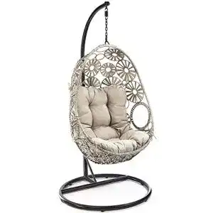 Hängesessel (Rattan) Kobolo Hängekorb Flower mit Gestell