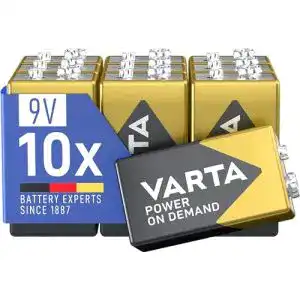 9V-Batterie Varta Power on Demand 9V Block, 10er Pack