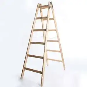 Holzleiter owlyshop STANDARD 2×6 Stufen Zweiseitig 150kg
