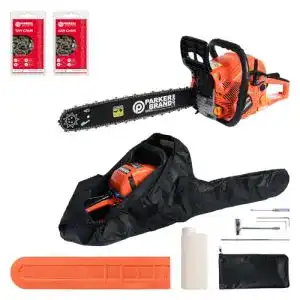 Benzin-Kettensäge ParkerBrand 62cc 20″ Petrol Chainsaw, 2xChains