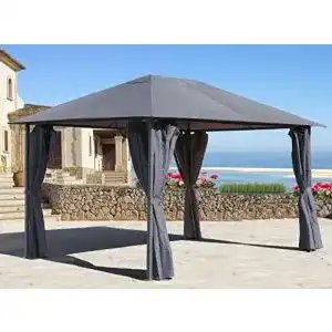 Pavillon Metall QUICK STAR Metall Garten Pavillon Nizza 3x4m