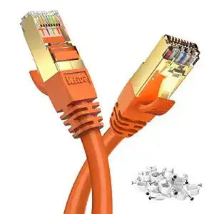 Netzwerkkabel (Cat 8) Veetop Cat8 Lan Kabel, Orange, 5m