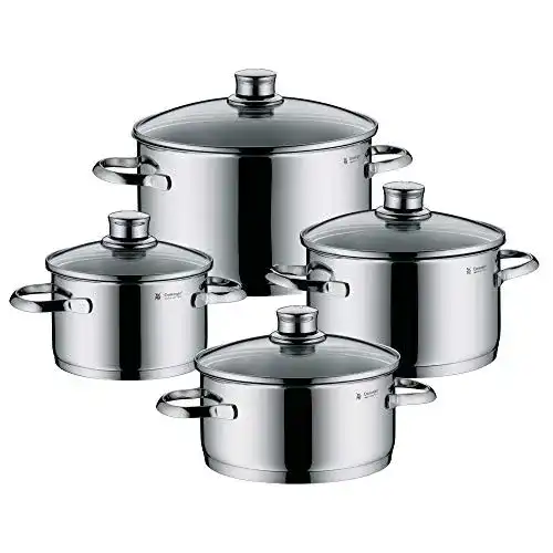 WMF-Töpfe WMF Saphir Topfset Induktion 4-teilig, Glasdeckel