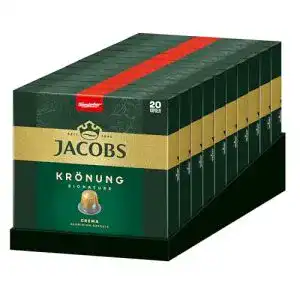 Jacobs-Kapseln Jacobs Kaffeekapseln Krönung Crema, 200 Kapseln
