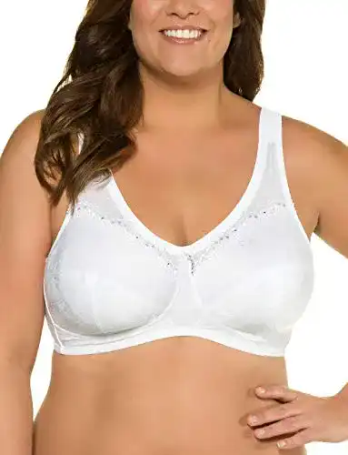 BH-Übergröße Ulla Popken Damen Entlastungs, Kelly, ohne Bügel