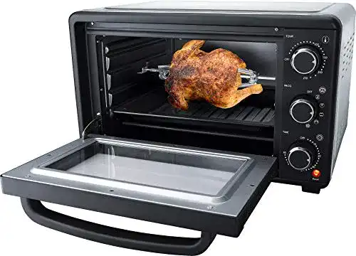 Steba-Minibackofen Steba 04-75-00 Mini-Öfen, Schwarz/Silber