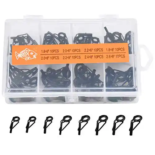 Rutenspitze Jinlaili 80 Stück Angelrute Reparatur Set, 1.8-2.6mm