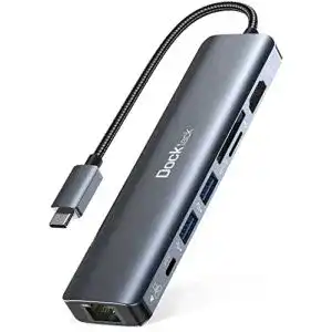 Thunderbolt-3-Dock dockteck USB C Hub 7-in-1 Dock 4K 60Hz
