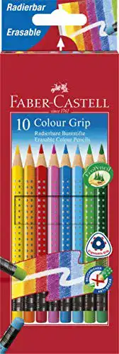 Stift Faber-Castell 116613 Radierbare Colour Grip Bunt, 10 Stück