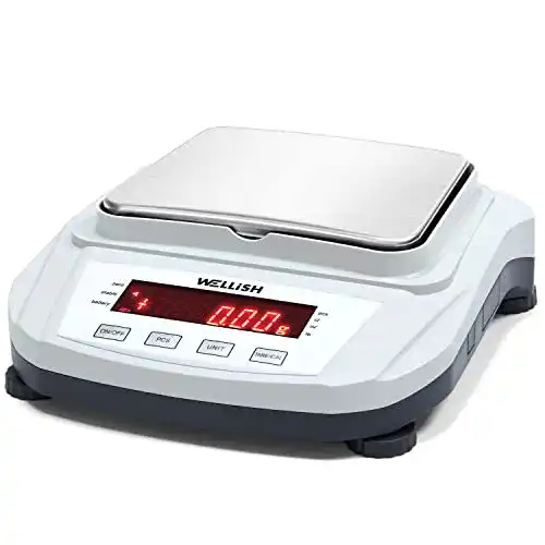 Laborwaage WELLiSH 2000gx0.01g mit LCD-Anzeige