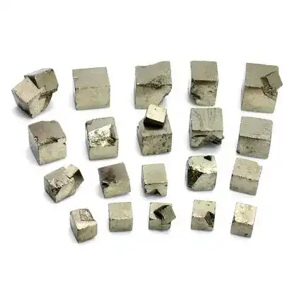 Katzengold CrystalAge Eisen-Pyrit-Würfel, MPC, klein, 15 mm